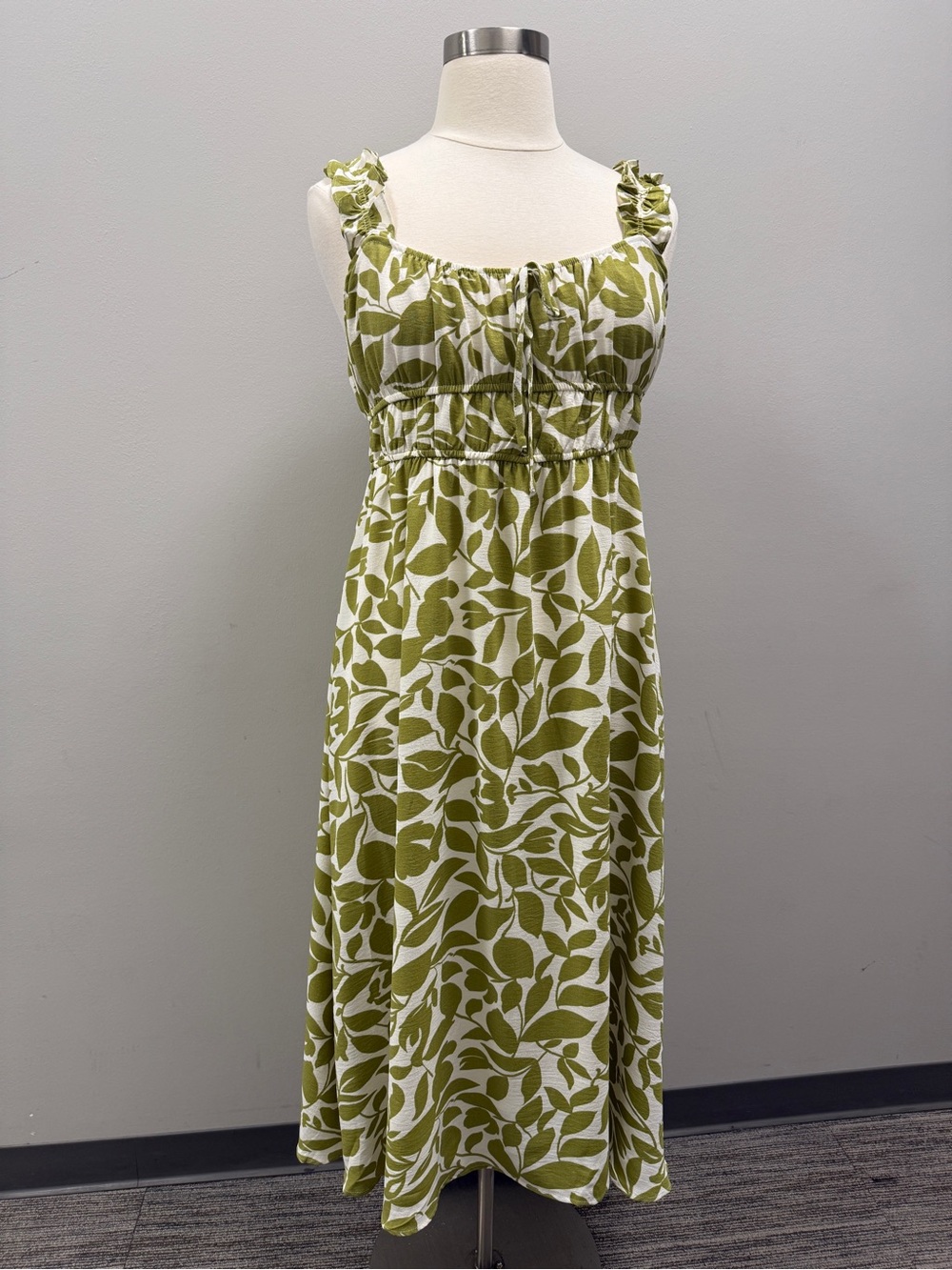 Green Sleeveless Plus Maxi Dress